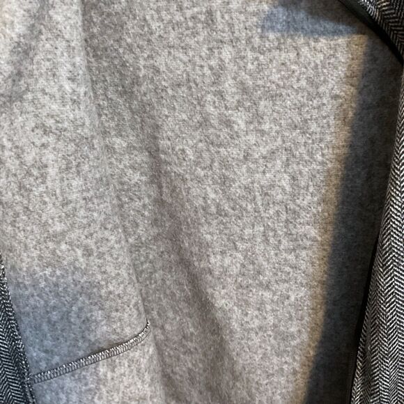 Marc New York Andrew Marc Jacket Women's SZ L Zip Up Black White Herringbone - Picture 10 of 16